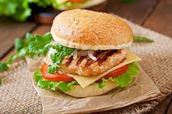 Grilled Cheesy Chicken Burger - JMD CAFE N RESTAURENT